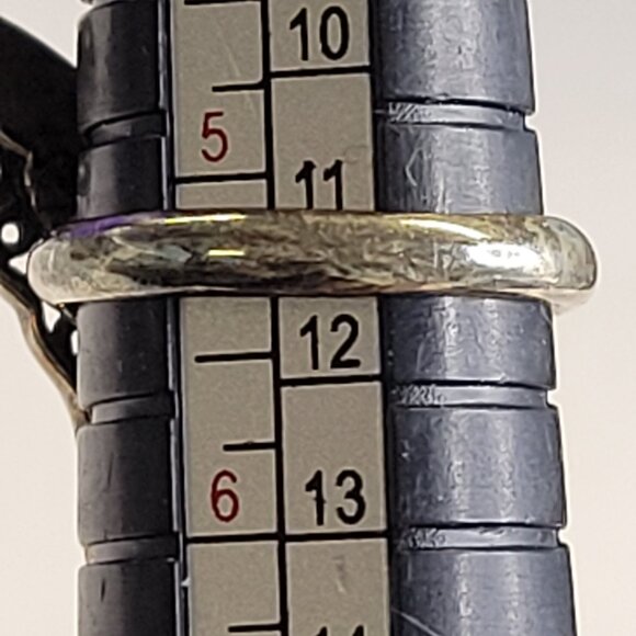 Silver and MOP Butterfly Ring 925 Sterling Silver, Butterfly Filigree Size 5.25 - Picture 4 of 15